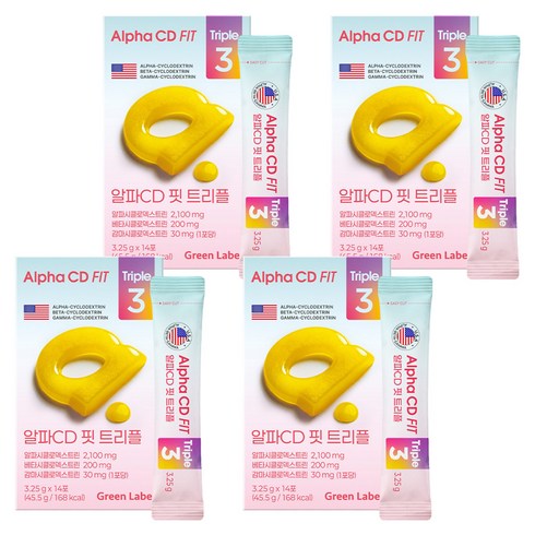 GC녹십자웰빙 알파CD 핏 트리플 14p, 45.5g, 4개
