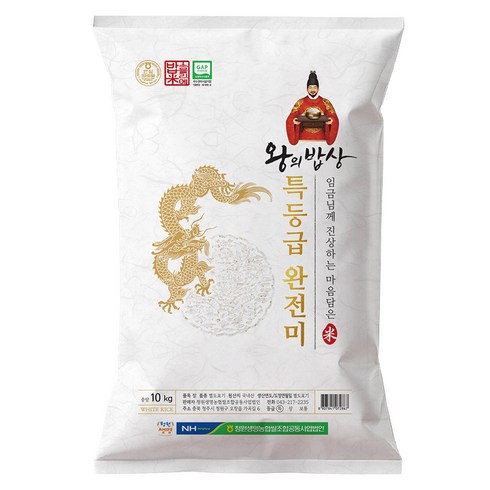 청원생명농협 왕의밥상 특등급 완전미, 10kg, 1개