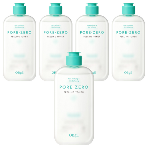 OBge 포어 제로 필링 토너, 310ml, 5개