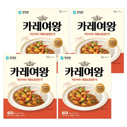 카레여왕 치킨카레, 160g, 4개
