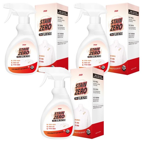 DASH 스테인제로 만능 얼룩제거제, 400ml, 3개