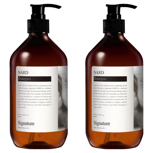 나드 샴푸 시그니처, 500ml, 2개