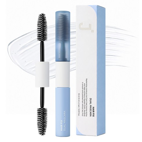 제이숲 헤어 픽스 잔머리 듀얼 마스카라 10ml, 블루 + 화이트, 1개