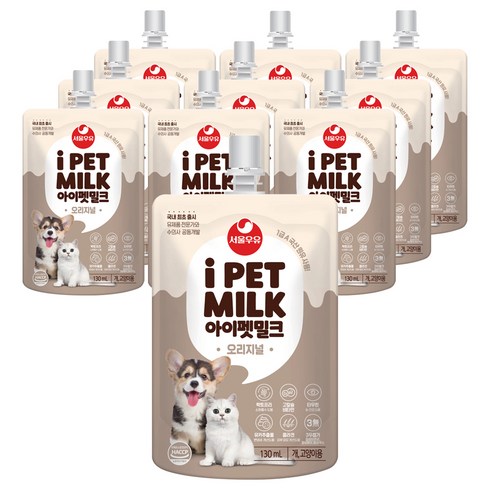 서울우유 반려동물 아이펫밀크, 오리지널, 130ml, 10개