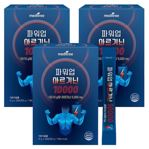 메디트리 파워업 아르기닌 10000 30p, 300g, 3개