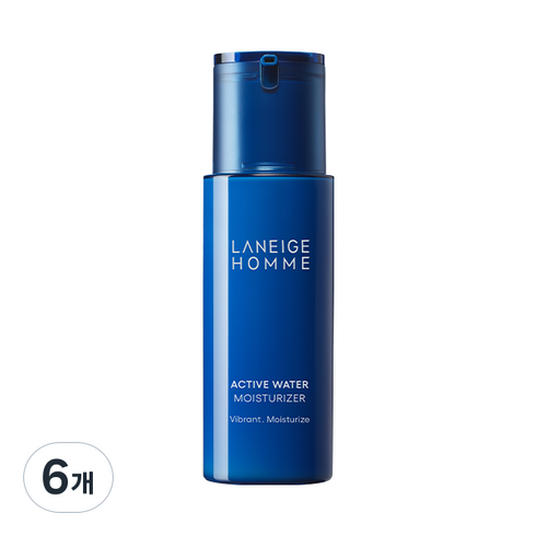 라네즈 옴므액티브워터 모이스처라이저, 6개, 125ml