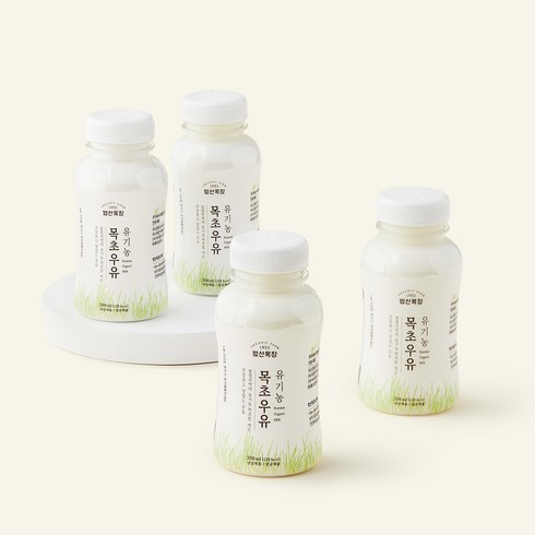 범산목장 유기가공식품 인증 목초우유, 200ml, 4개
