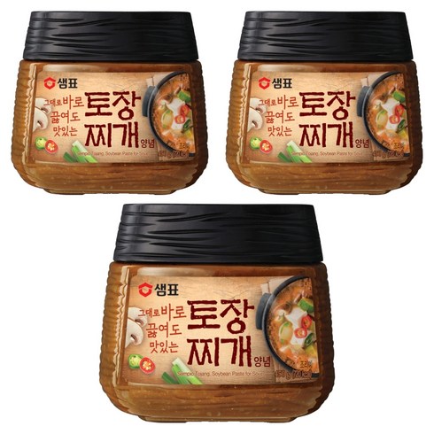 샘표 토장 찌개양념, 450g, 3개