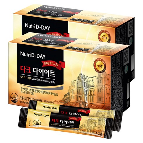 뉴트리디데이 다크 다이어트 가르시니아 아메리카노맛, 1.5g, 2개