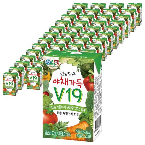 정식품 건강담은 야채가득 V19, 145ml, 96개