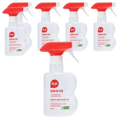 비앤비 유아용 저자극 얼룩제거제, 300ml, 6개