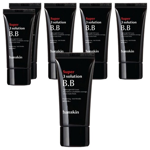 한스킨 수퍼 쓰리 솔루션 비비크림 SPF35 PA++, 베이지, 30ml, 6개