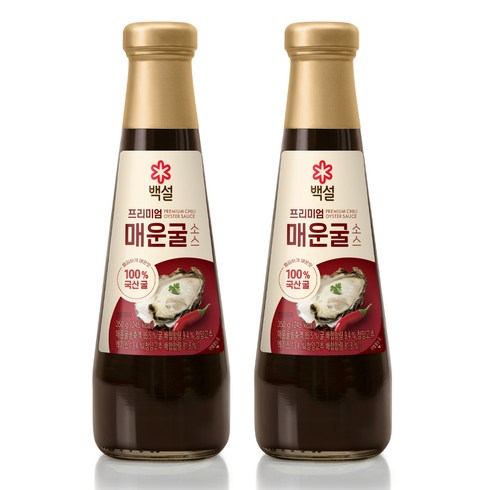 백설 프리미엄 매운굴 소스, 350g, 2개