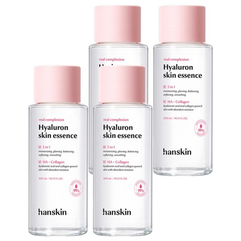 한스킨 리얼 컴플렉션 히알루론 스킨 에센스, 300ml, 4개