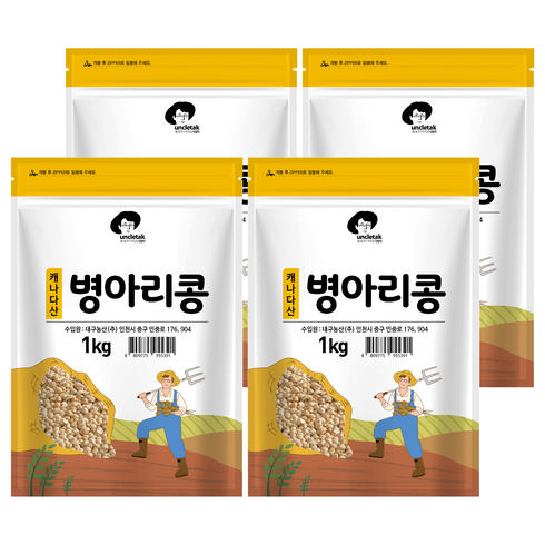 엉클탁 캐나다산 병아리콩, 1kg, 4개