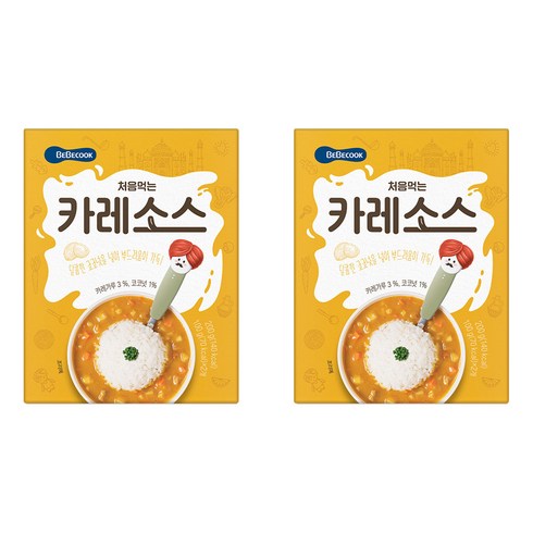 베베쿡 처음먹는 덮밥 소스, 카레, 200g, 2개