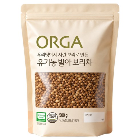 올가홀푸드 발아 보리차, 500g, 1개입, 1개