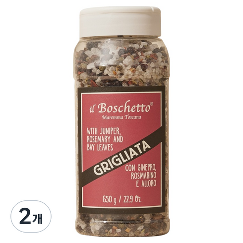 보스키 피망 허브 소금 리필, 650g, 2개