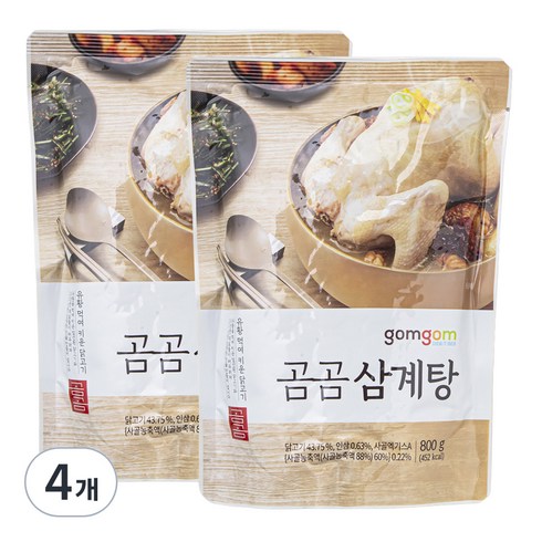 곰곰 삼계탕, 800g, 4개