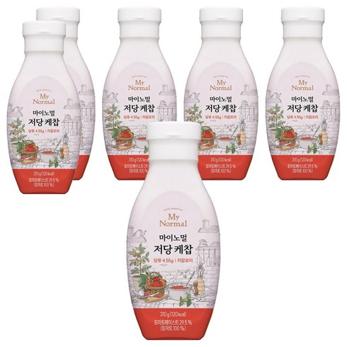 마이노멀 저당 케찹, 6개, 310g