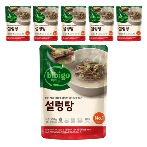 비비고 설렁탕, 500g, 6개