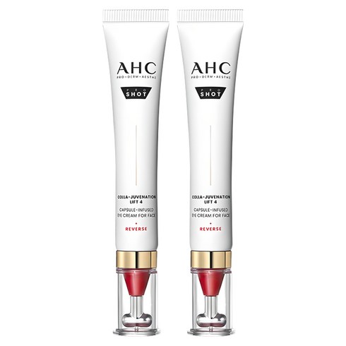AHC 프로샷 콜라 쥬비네이션 리프트 4 캡슐 인 퓨즈드 아이크림 포 페이스, 30ml, 2개