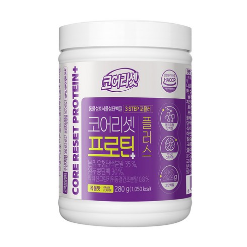유한건강생활 코어리셋 프로틴 플러스 곡물맛, 280g, 1개