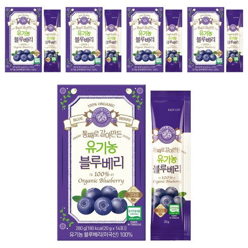 홀베리 통째로 갈아만든 유기농 블루베리, 20g, 70개