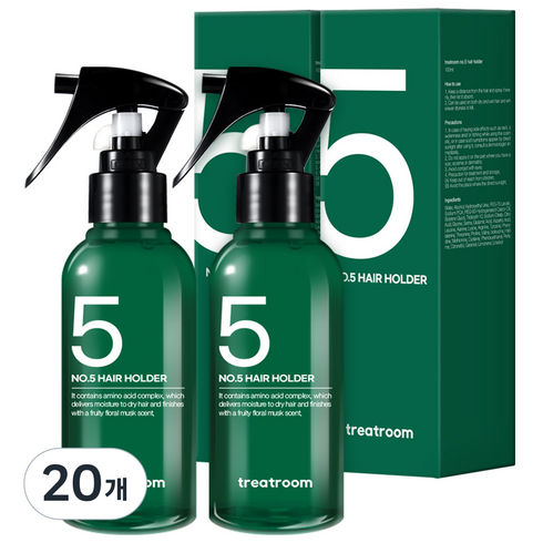 트리트룸 넘버파이브 헤어홀더 미스트, 100ml, 20개