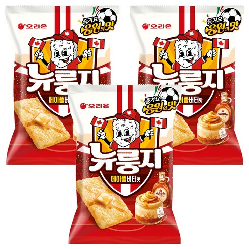 오리온 뉴룽지 메이플버터맛, 70g, 3개
