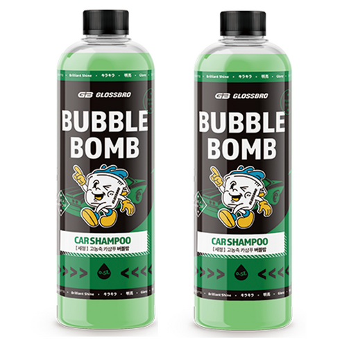 글로스브로 버블밤 카샴푸, 500ml, 2개