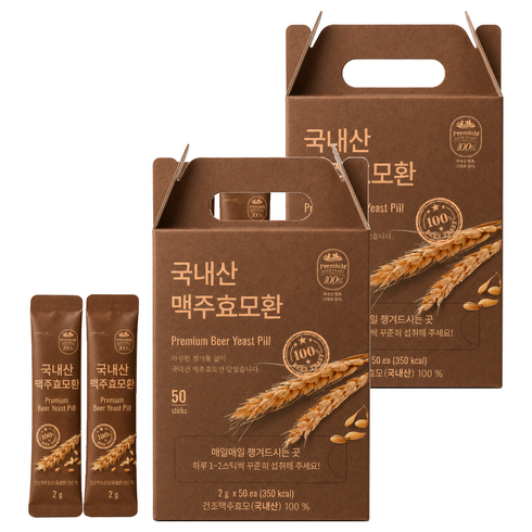 라이프힐 맥주효모환 50p, 100g, 2개