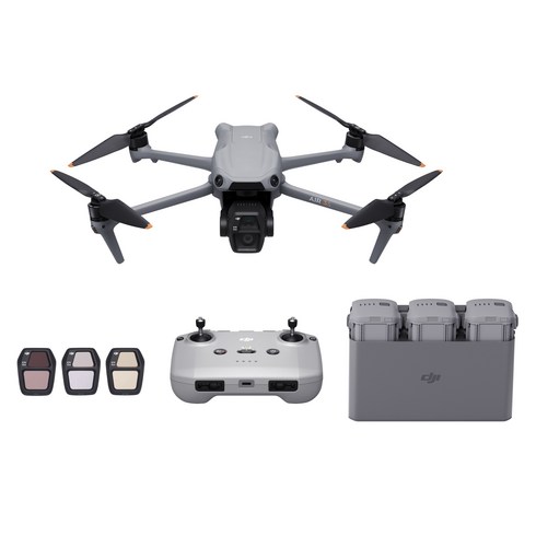 DJI Air 3S 플라이 모어 콤보 촬영용 드론 + DJI RC-N3, 혼합색상, 1세트