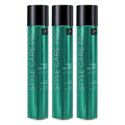 미쟝센 스타일케어 프로 헤어스프레이 스트롱홀드, 300ml, 3개