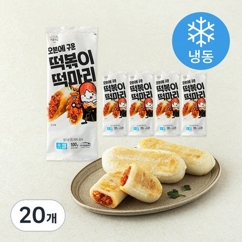 서울마님죽 떡볶이 떡마리 (냉동), 100g, 1개입, 20개