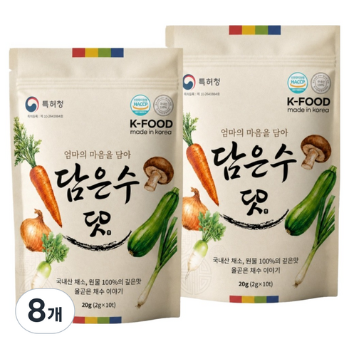 담은수 채수 티백, 20g, 8개
