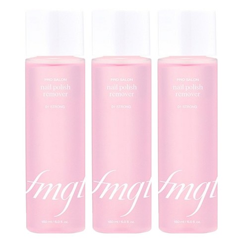 fmgt 프로 살롱 네일 리무버 스트롱, 150ml, 3개