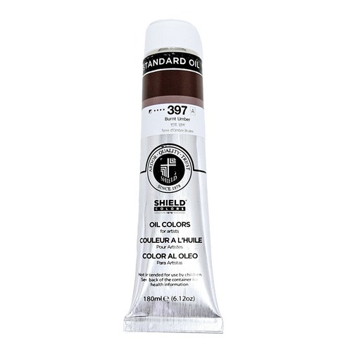 쉴드 스탠다드 유화물감 전문가용 397 BURNT UMBER, 180ml