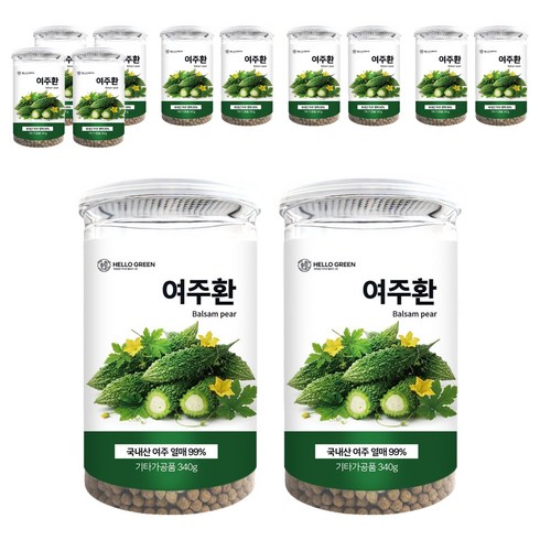 헬로우그린 국산 여주환, 340g, 12개