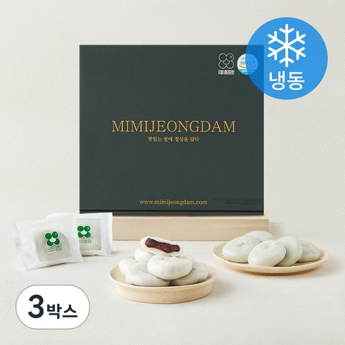 미미정담 앙꼬절편 오리지널 (냉동), 50g, 20개입, 3박스