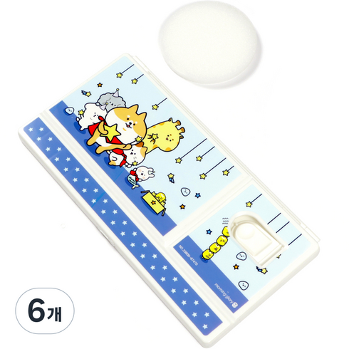 모닝글로리 3500 사출 팔레트 블루, 25칸, 6개
