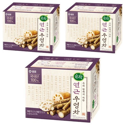 순작 연근우엉차, 800mg, 40개입, 3개