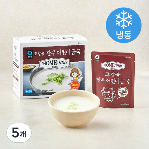 청정원 호밍스 고칼슘 한우 어린이 곰국 6개입 (냉동), 1.8kg, 5개