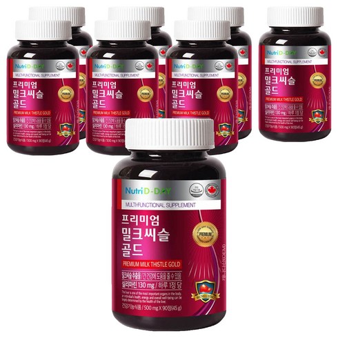 뉴트리디데이 프리미엄 밀크씨슬 골드, 90정, 45g, 8개
