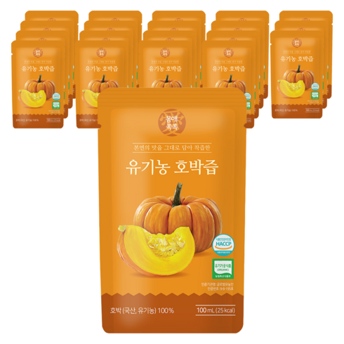 몸애쏙쏙 유기농 호박즙, 1L, 2개