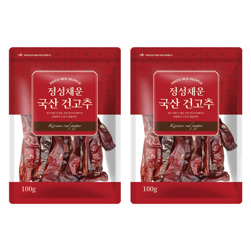 채운 정성채운 국산 건고추, 2개, 100g