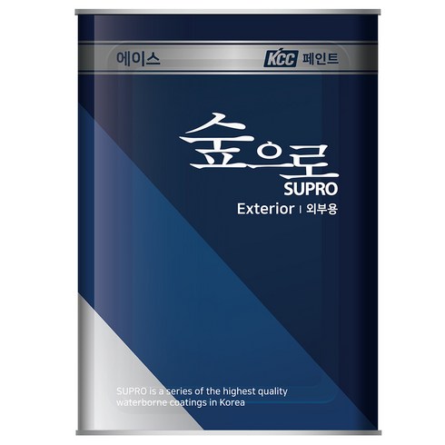 KCC숲으로 플러스 외부용 페인트, 화이트, 18L, 1개