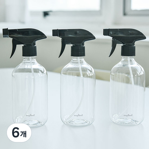 앙플랜트 기본에 충실한 분무기 500ml, 블랙, 6개