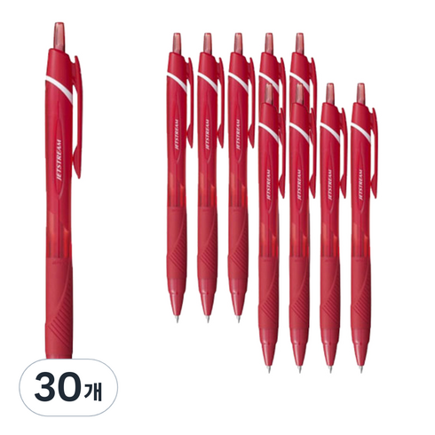 제트스트림 유성볼펜 0.7mm SXN-150-07, 레드, 30개
