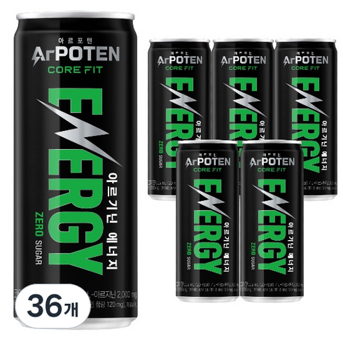 아르포텐 대상웰라이프 코어핏 에너지 드링크, 355ml, 36개